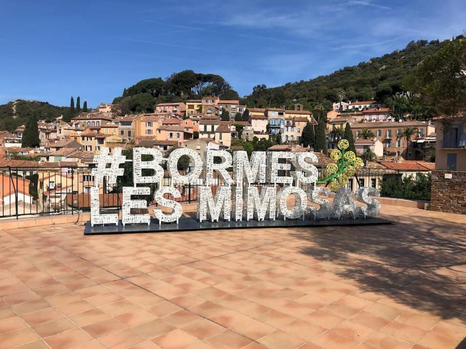 Agreable T3, Bormes Les Mimosas Apartment Bagian luar foto
